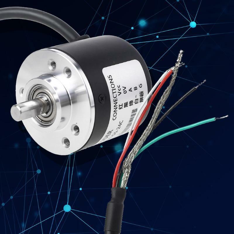 360P/R Incremental Rotary Encoder AB phase encoder 6mm Shaft W coupling New