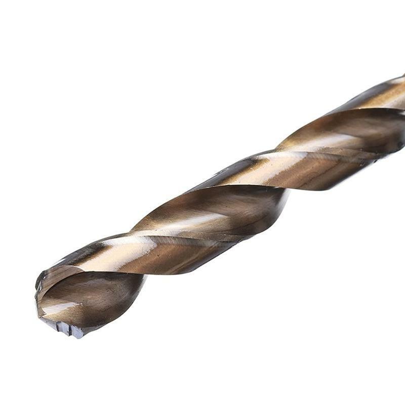 13 Pieces HSS-Co Cobalt Twist Drill Spiral Drill Bit M35 Wear Resistance