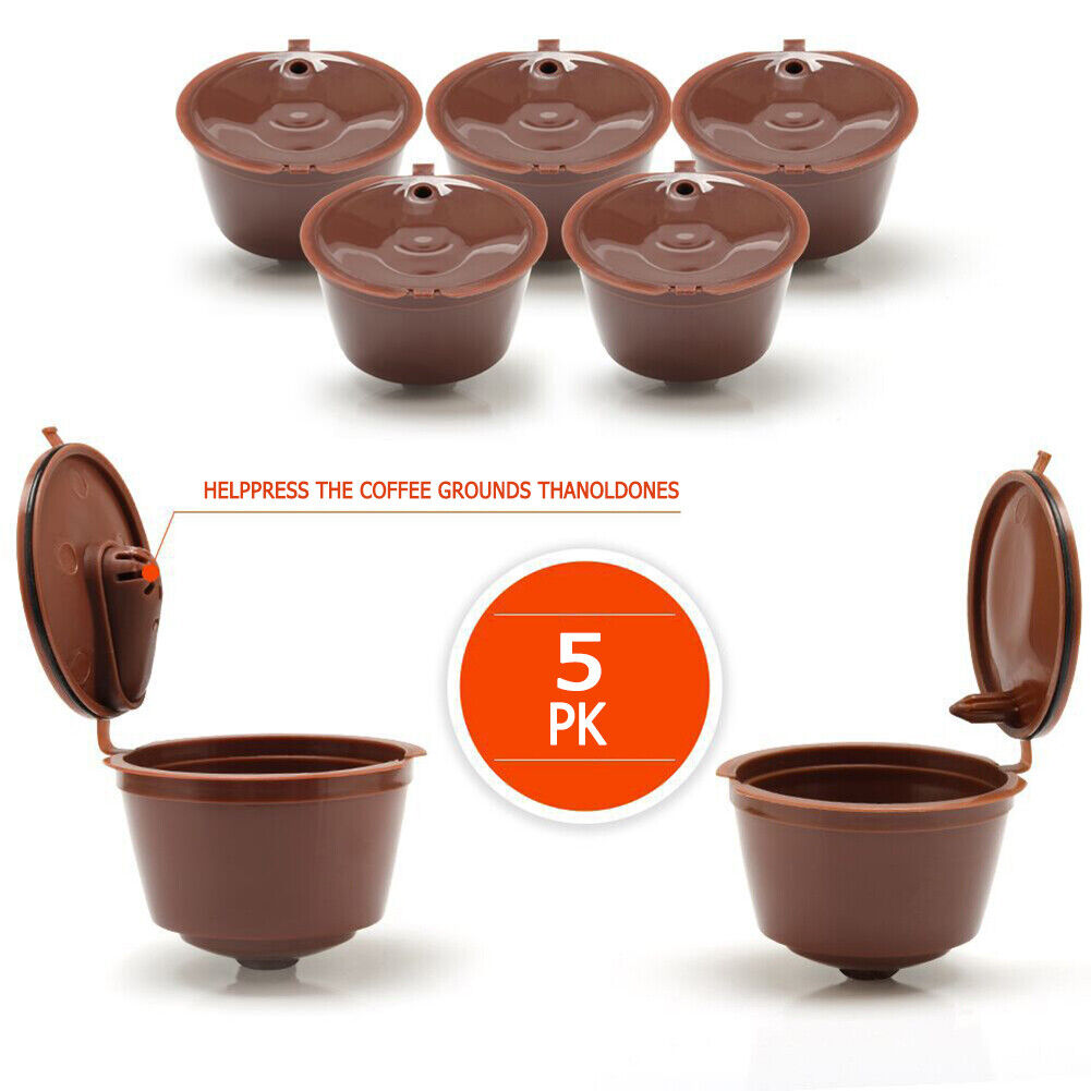 3pcs Plastic Coffee Capsule Cup for Dolce/Gusto Refillable Filters (Coffee)