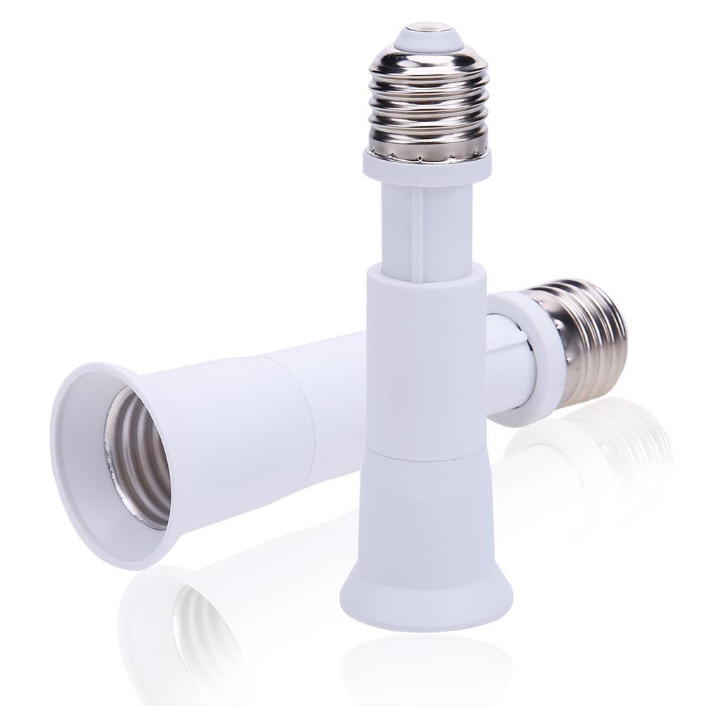 2pcs E27 to E27 Extension Adapter Light Bulb Lamp Socket Bulb Converter 60W