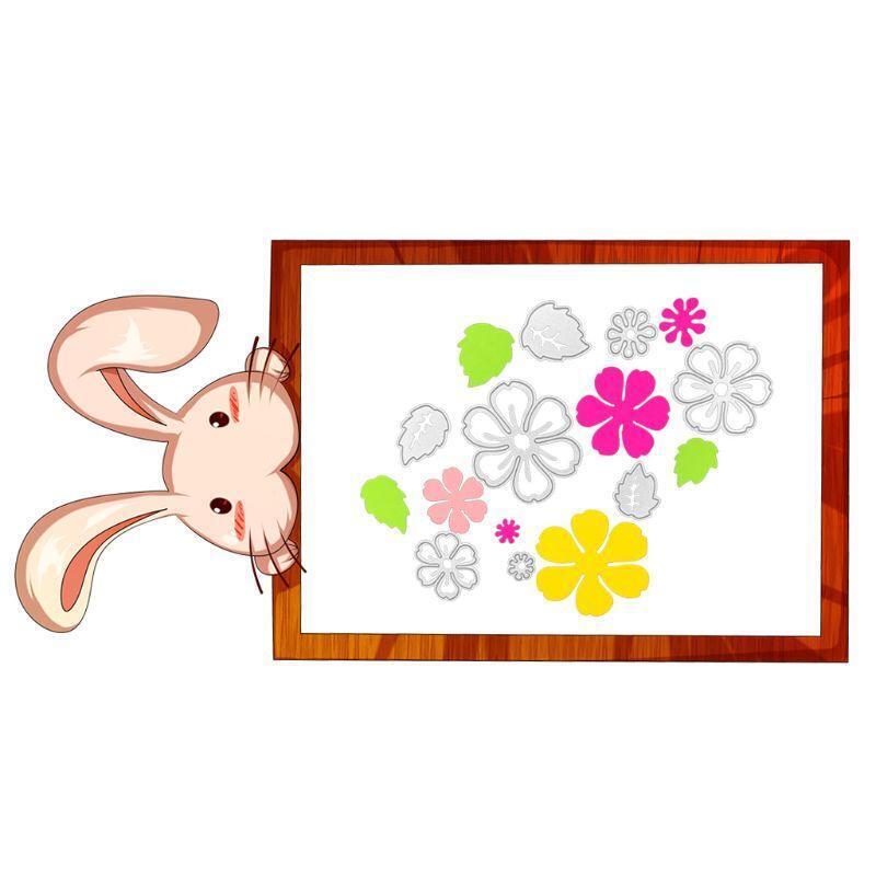 Handmade DIY Spring Flowers Leaves Cutting Die Carbon Steel Cuts for Decor Card