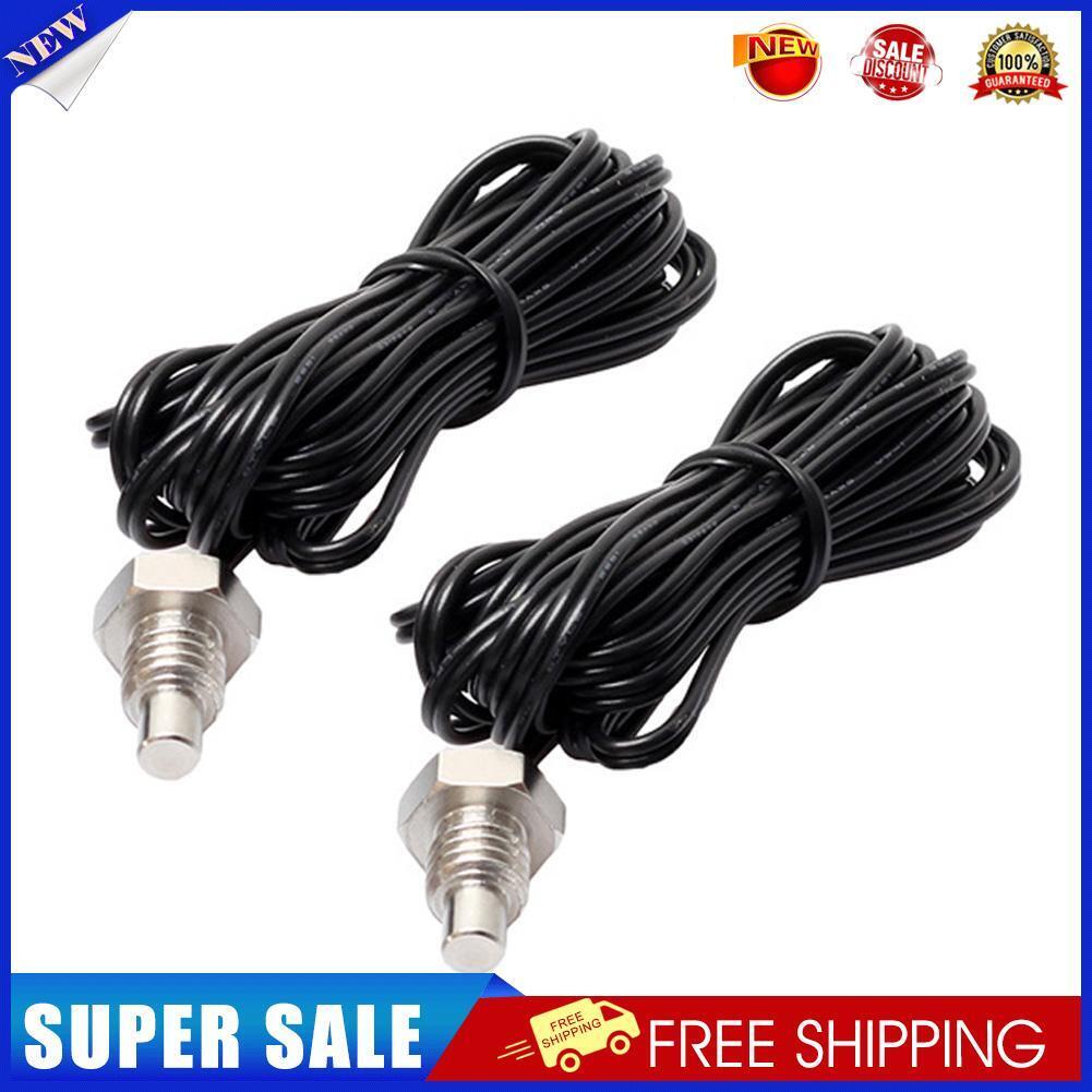2x NTC 10K Thermistor Temperature Sensor Thread Probe Cable 2m