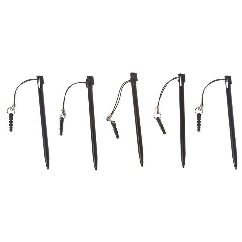 Resistive Touch Screen Stylus Hard Tip Pen With Dust Plug Rope For POS PDA MP5