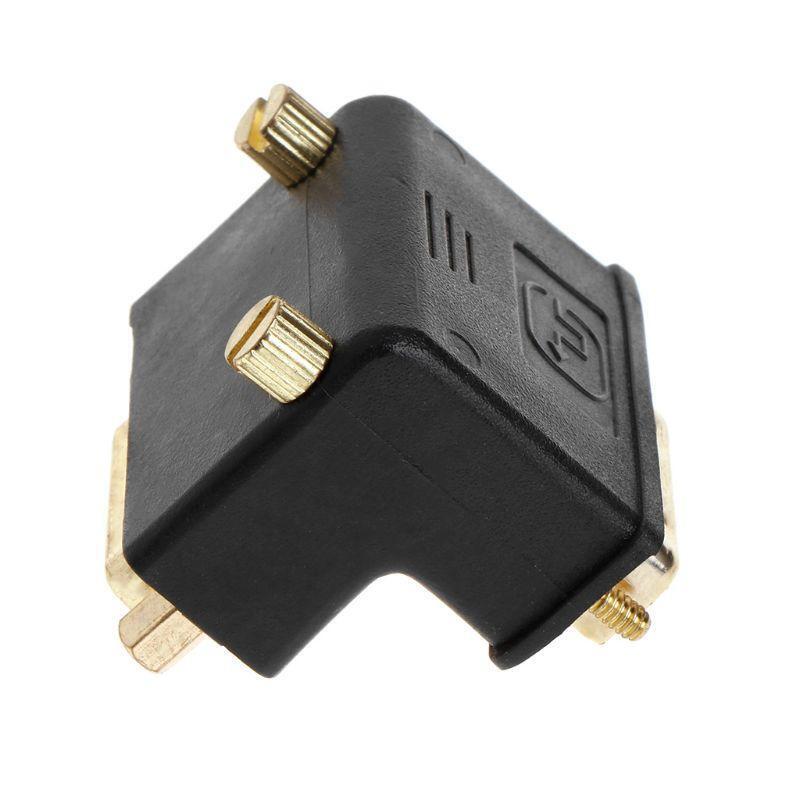 90 Degree Right Angled DVI 24+5 D DVI-I Digital Dual Link Male To Female Adapter