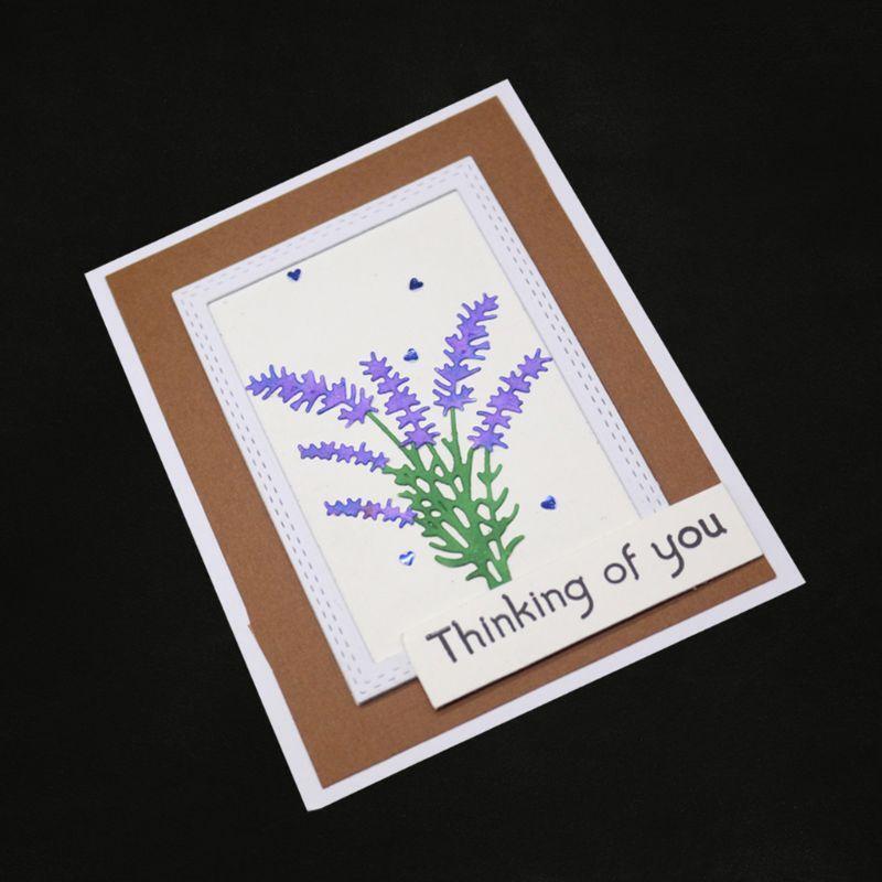 Lavender Metal Cutting Dies Stencil Scrapbooking DIY Album Stamp Paper Embossing