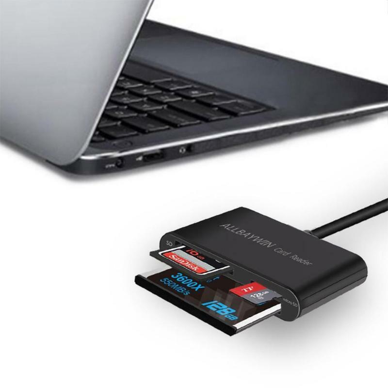 USB 3.0 Memory Card Reader Compact Flash Card Adapter for SD / Micro-SD/ CF Card
