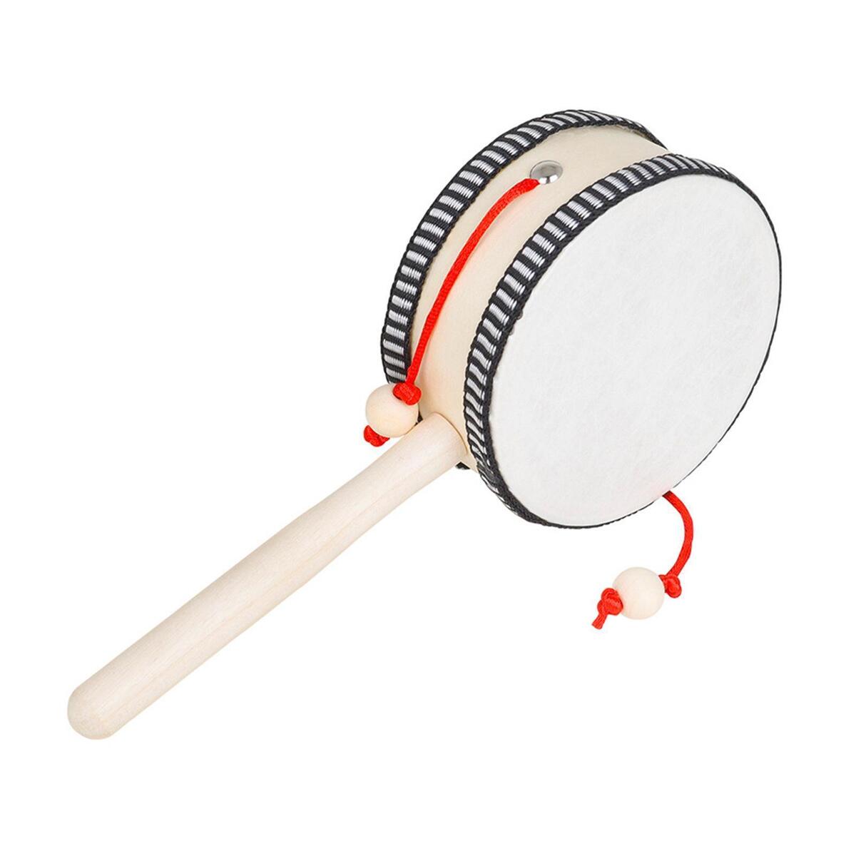 Wooden Rattle Drum Chinese Traditional Spin for Early Education Newborn