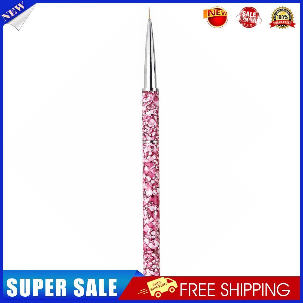 Monja Detachable Nail Art Brush Liner Marble UV Gel Extension Pen (Red)