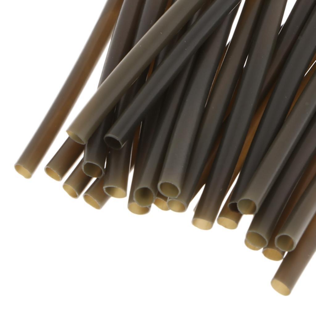 50x Heat Shrink Rig Tube Carp Hair Rigs Fishing Hook Sleeves Pipe