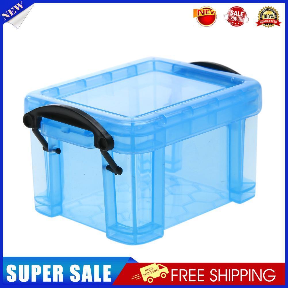 Cute Storage Boxes Home Furnishing Trumpet Mini Lock Box Organizer Blue