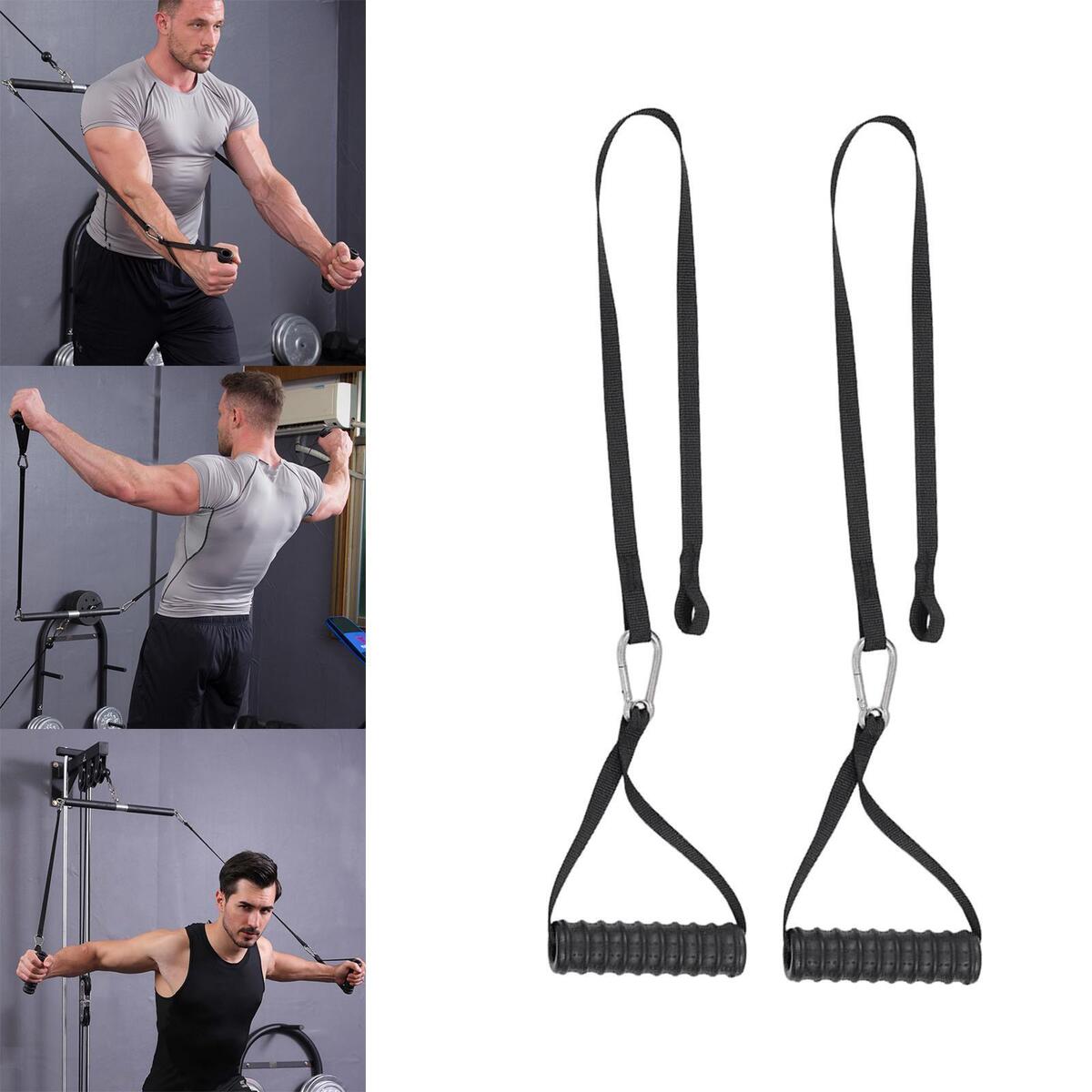 Ergonomic Triceps Rope Pull Down Handle Facepulls for Strength Training