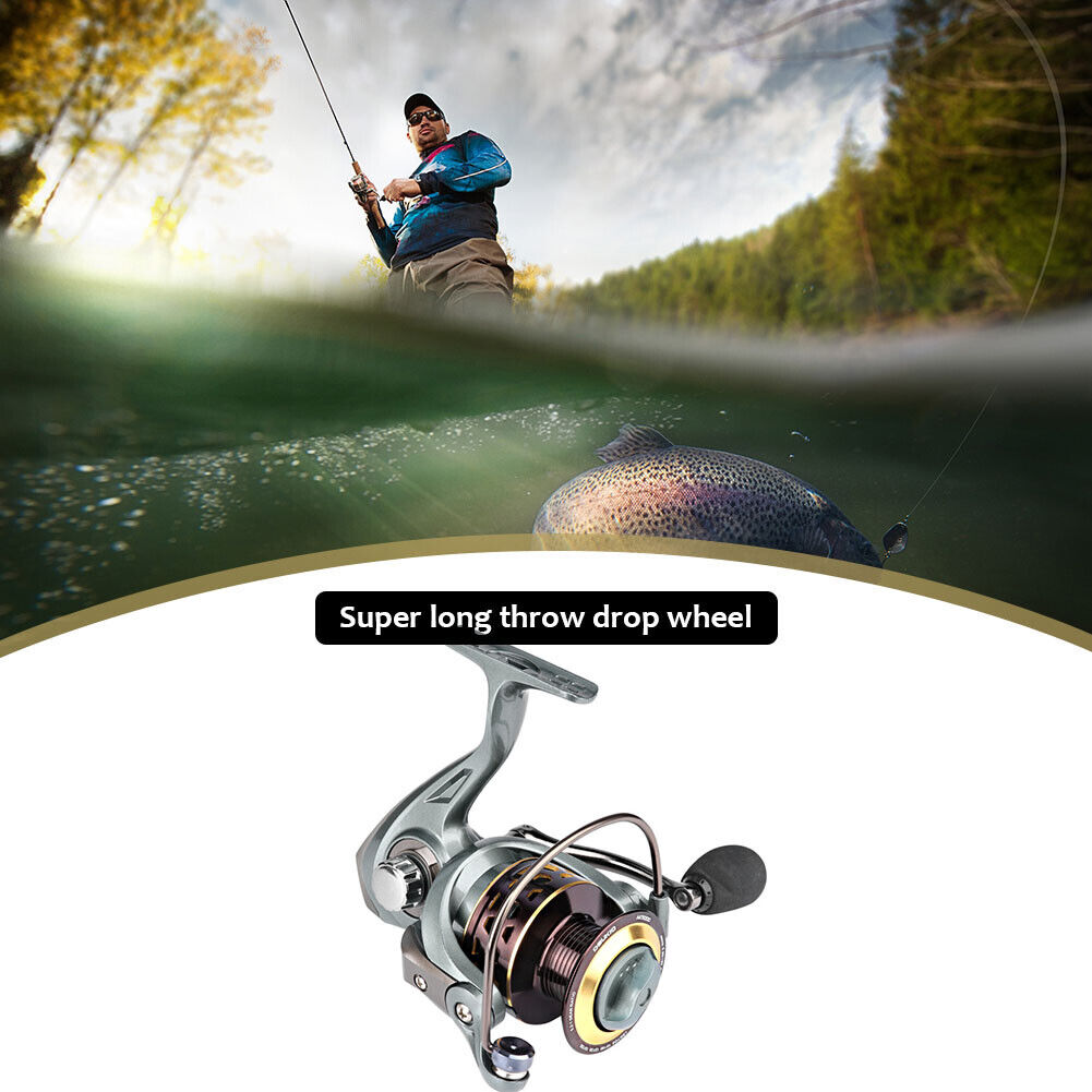 Metal Spool Fishing Reel 1BB 5.2/1 Ratio Saltwater Spinning Reel (AK5000)