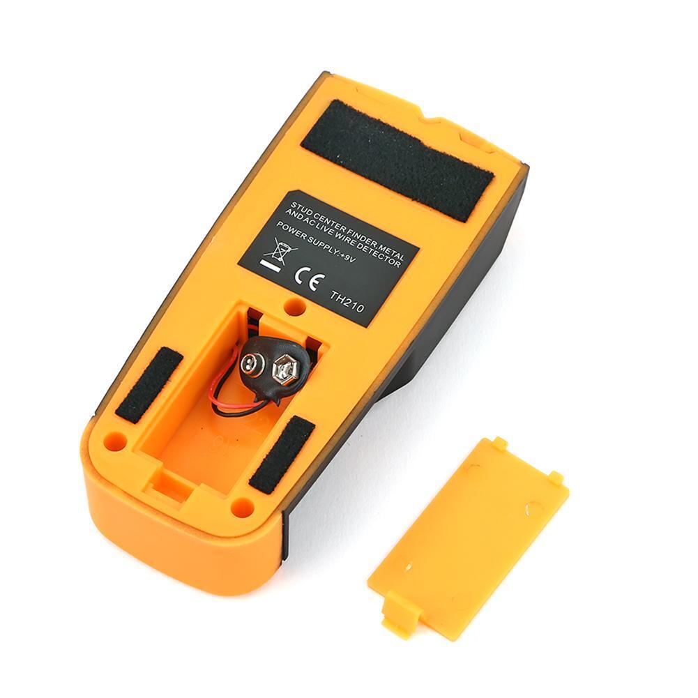 Metal Wood Studs Detector AC Voltage Live Wire Detect Wall Scanner (Yellow)