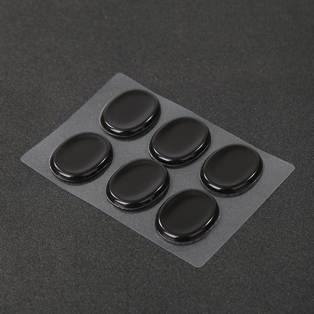 6pcs/set Snare Drum Mute Pads Silencer for Instrument Accessories (Black)