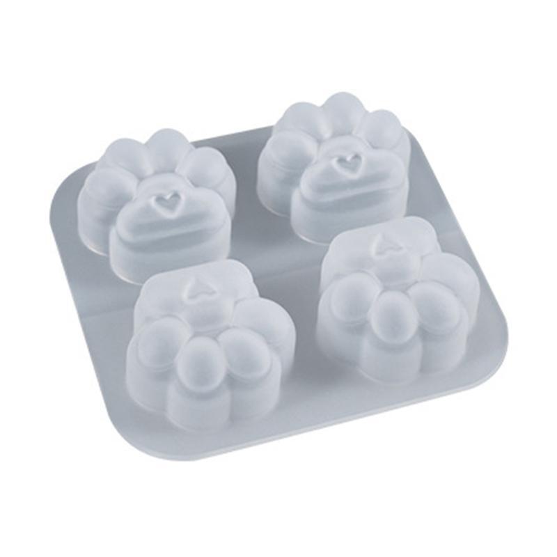 Love Cat Paw Keychain Mould Crystal Epoxy Creative Silicone Mould Love Gift