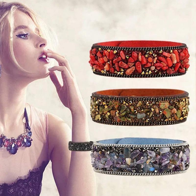 Irregular Crushed Stones Natural Assorted Stone Beads Bracelet Beaded Material