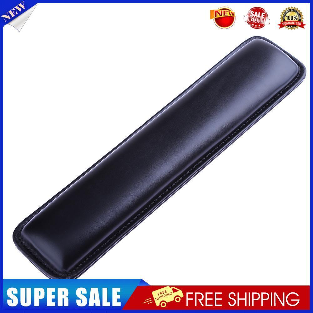 Memory Foam Leather Keyboard Wrist Rest Pad Wrist Support Cushion (Black)