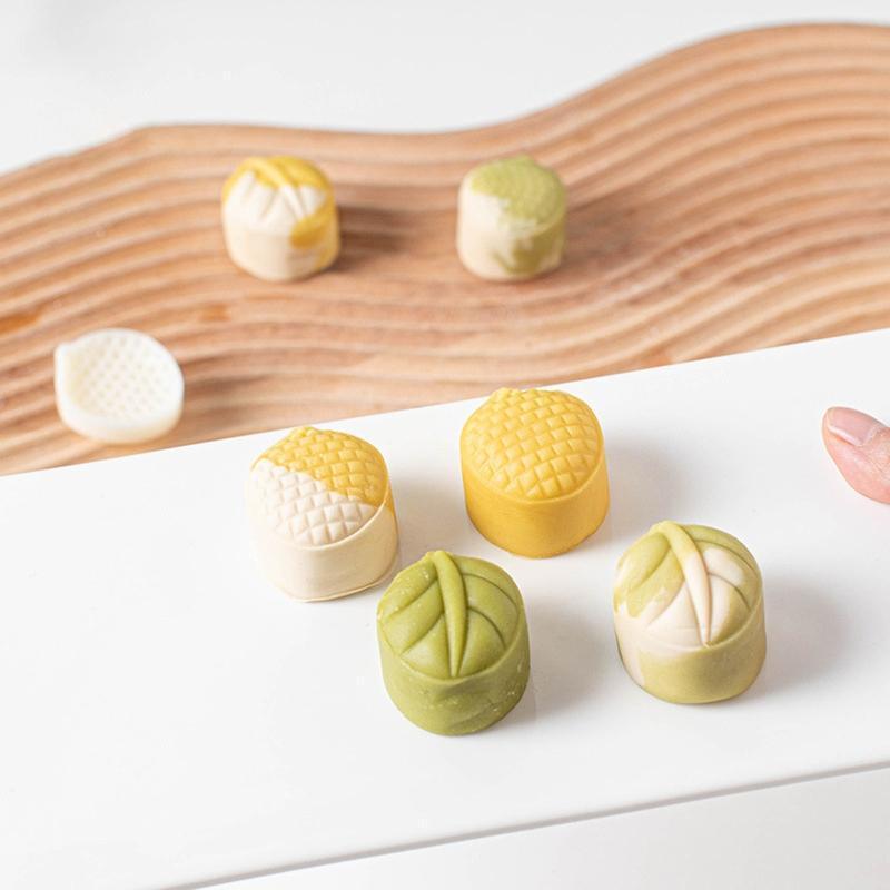 Durian Shape Stamps Moon Cake Moulds for Mid-Autumn Festival DIY Baking Mooncake