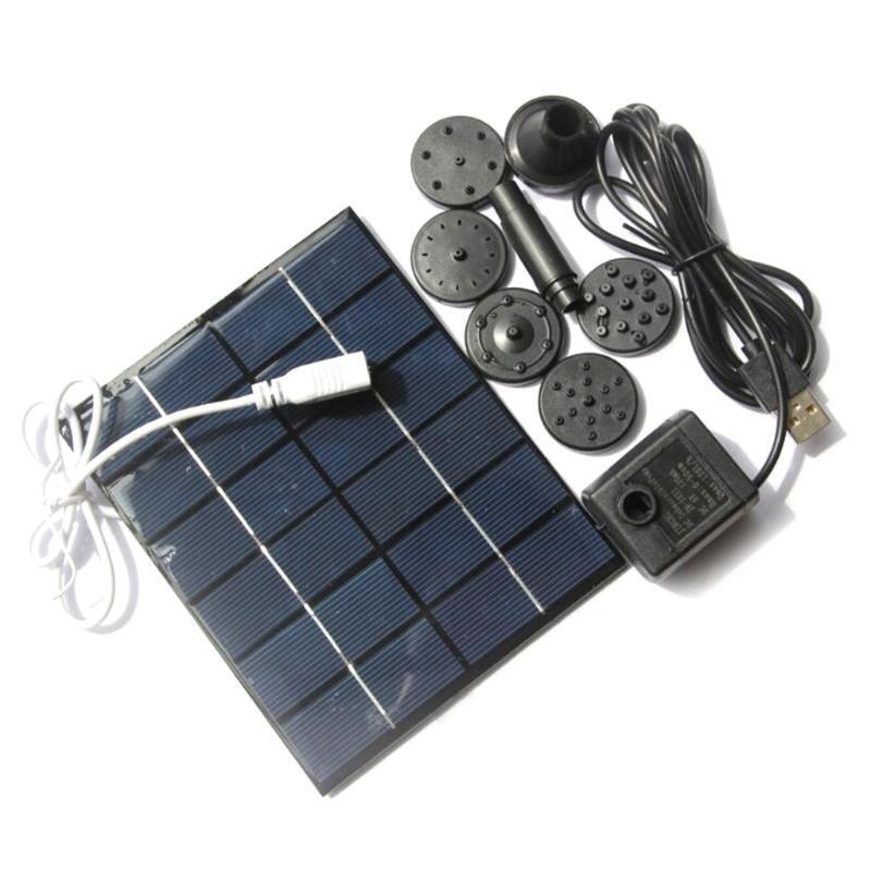Garden Waterfall Fountain Landscape Water Pump 2W 6V Solar Powered Fountain