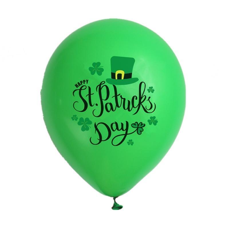 Saint Patricks Day Decors Shamrock Four Leaf Banner Flag Ballon Cake Toppers
