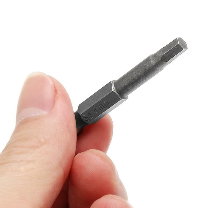 5 Pcs Magnetic Hexagon Screwdriver S2 Steel 1/4" Hex Shank 50mm Power Drill Bit