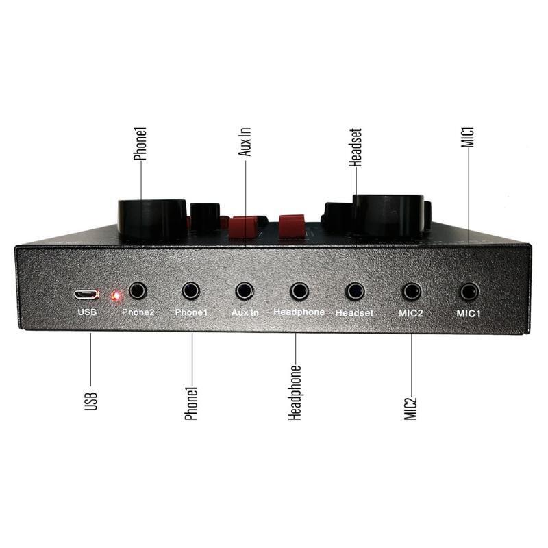 V8X Pro Plug External Phone Broadcast Universal Mixing Video Chat Computer PC