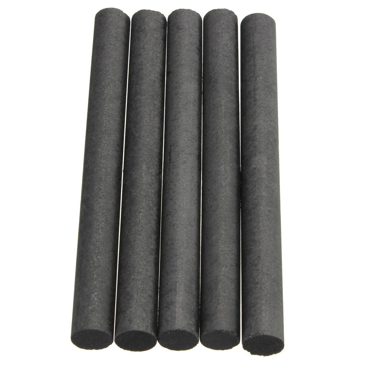 5Pcs 99.99% Length 100mm Diameter 10mm Graphite Electrode Cylinder Rod Black