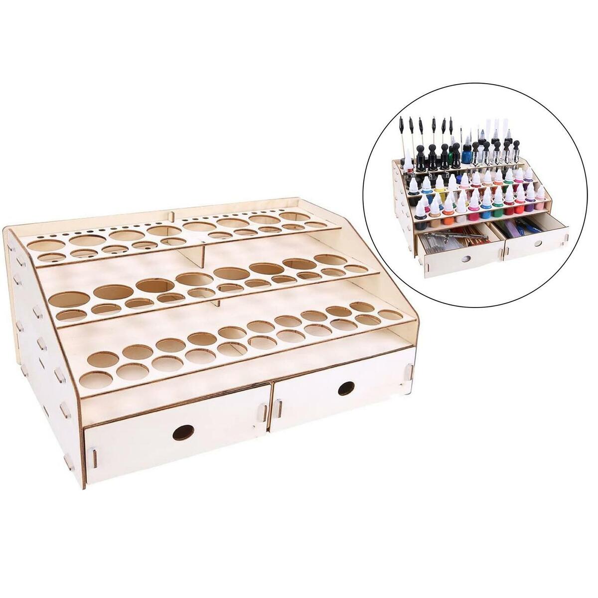 Paint Brush Rack  Cleaner Storager for Scissors Tweezers