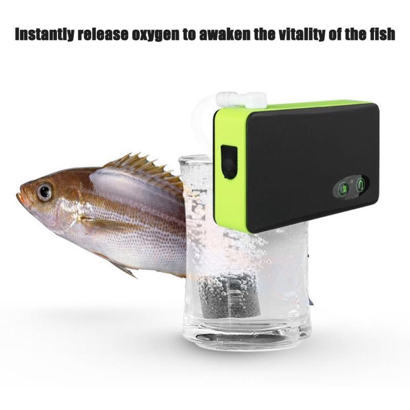 Outdoor Fishing Oxygen Pumping Portable Smart LED Lighting Fishing Air Pump