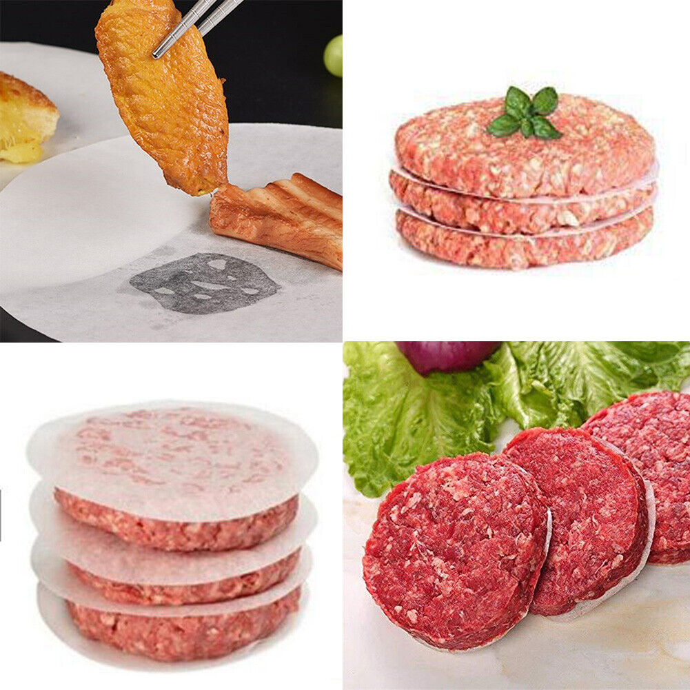 100pcs Round Hamburger Oil Blotting Paper BBQ Grill Paper Absorbing Sheet