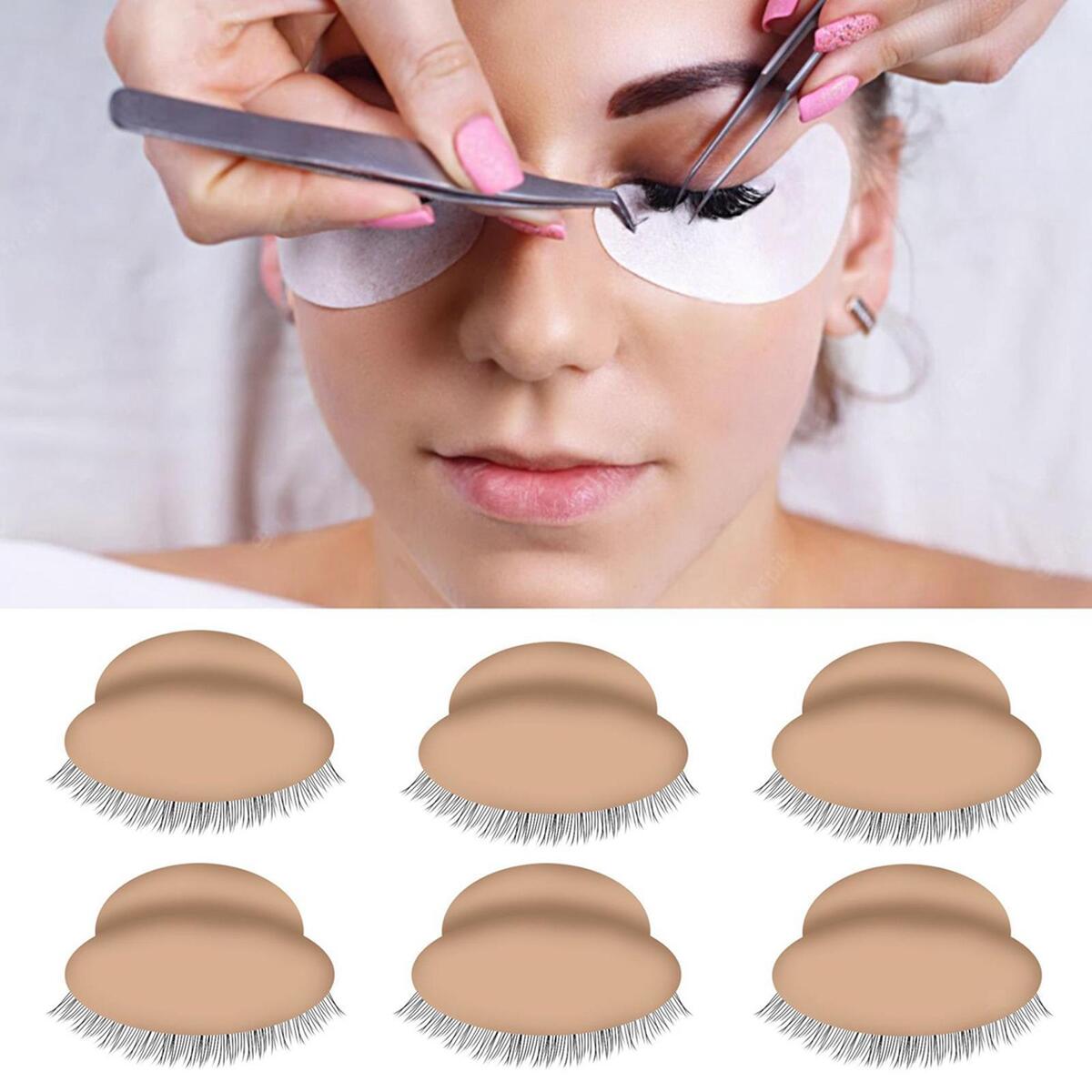 12 Pieces Eyelash Extension Makeup Tools Replacement Supplies for Beginner