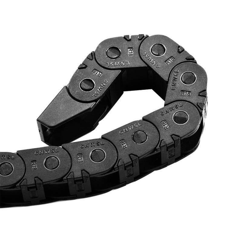 Plastic Flexible Nested Semi Colsed Cable Drag Chain 350x350mm Wire Cable Chain