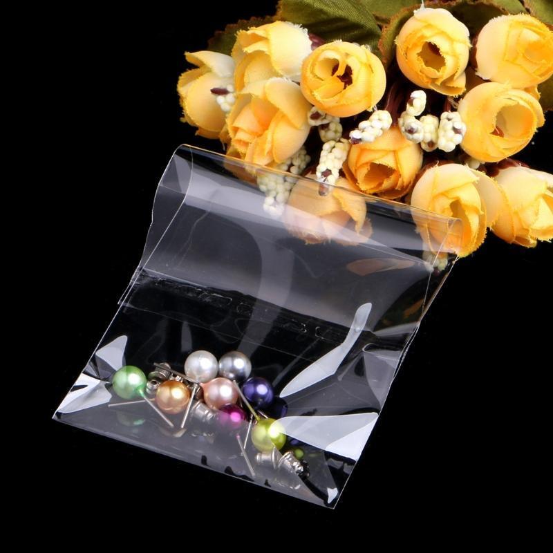 100Pcs Plastic Clear Treat Gift Bags Self-Adhesive Sealing Plastic Bags in Bulk