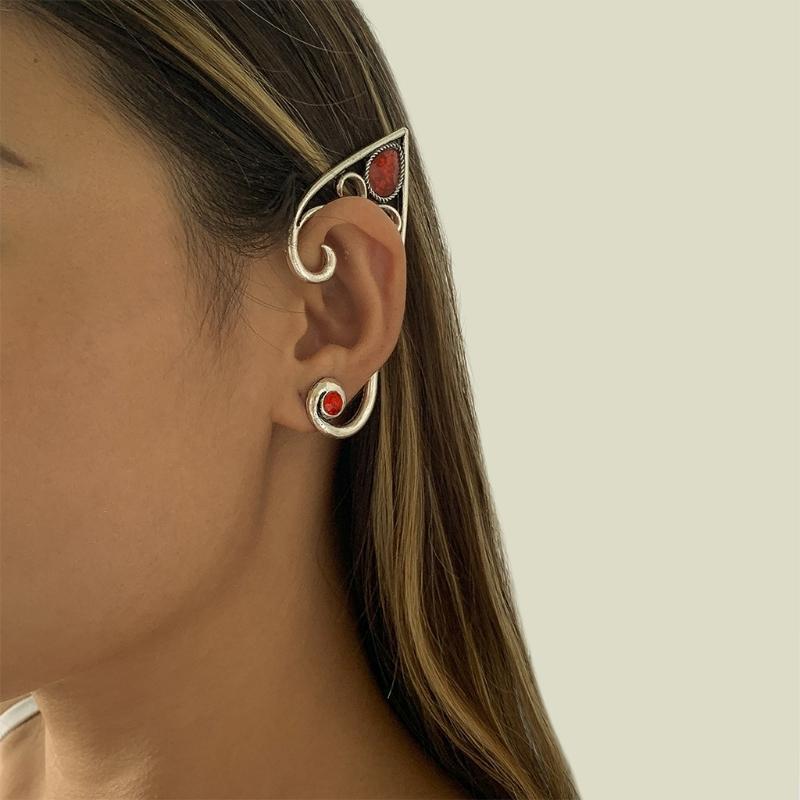 Fashion Hollow Ear Cuff Ear Clip Clip-on Ear Wrap Jewelry for Women Girls Fairy