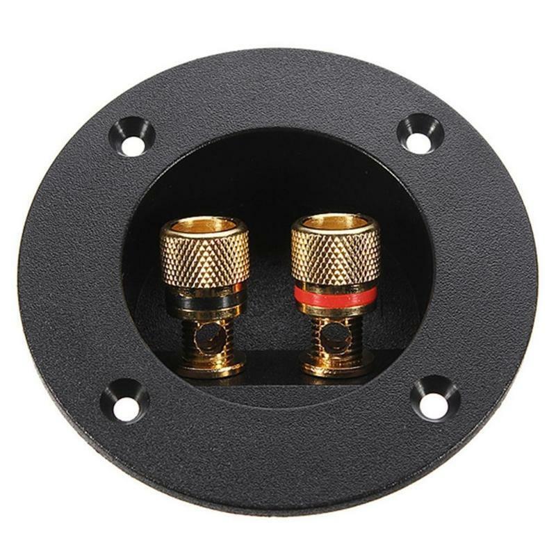 Speaker Junction Box Two-position Binding Post for 4mm Banana Plugs Black