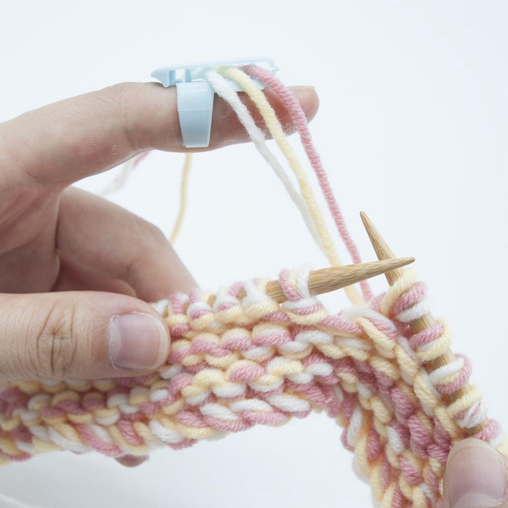 Knitting Thimble 3 Yarn Guides Knitting Braided  Jacquard Wizard