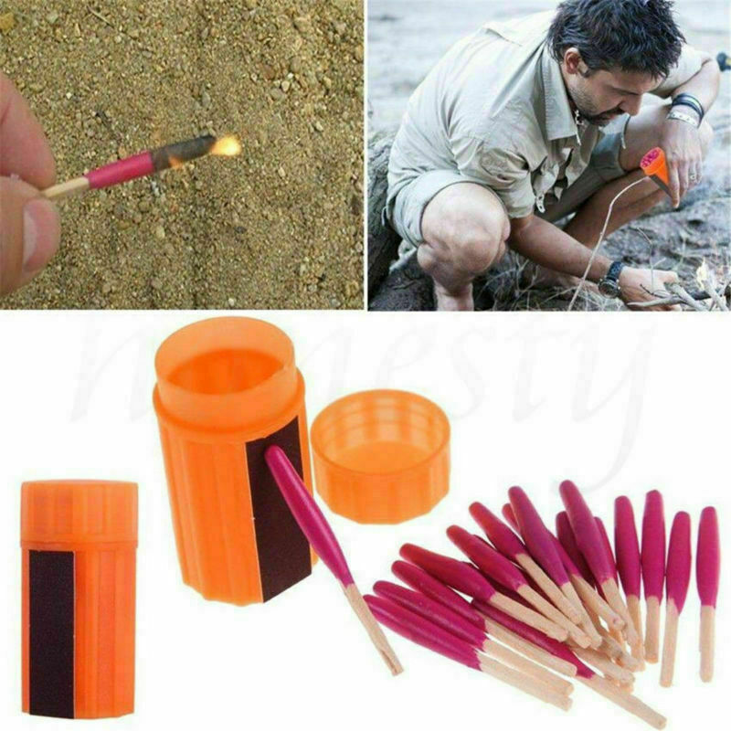 2 Box Windproof Waterproof Stormproof Emergency Survival Matches Fire Starters