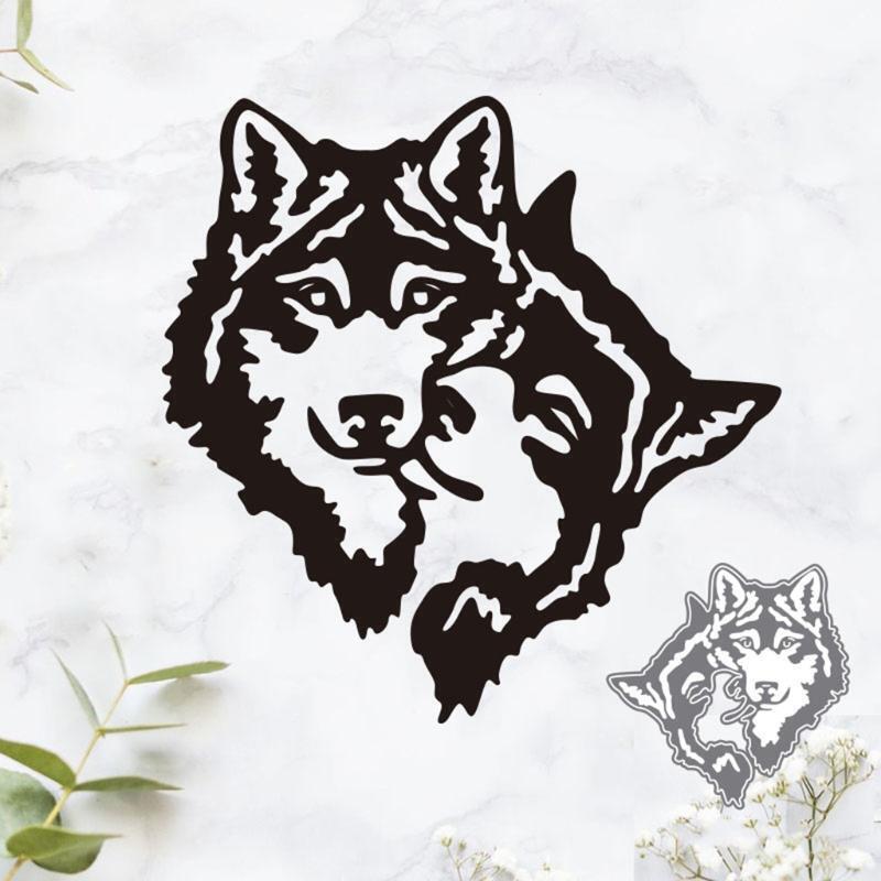 Christmas Wolf Metal Cutting Dies Stencil DIY Scrapbooking Album Paper Card Mold