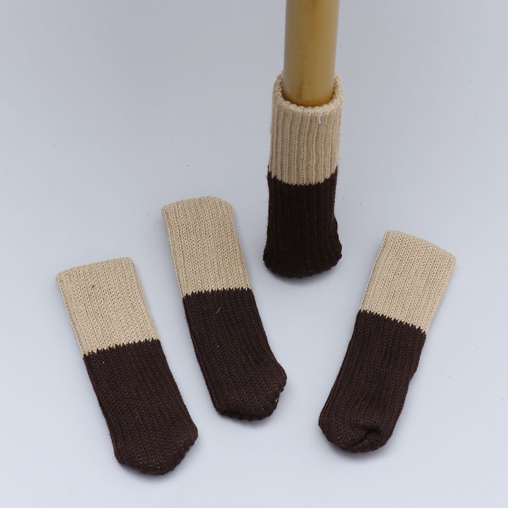 Knitted Chair Socks Furniture Feet Cover Chair Leg Caps Furniture Socks Pads