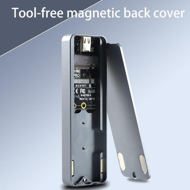 i9 GTR NVME Type-C 3.1 Mobile HDD Box 10Gbps Aluminium M.2 USB3.1 Hard Disk Case
