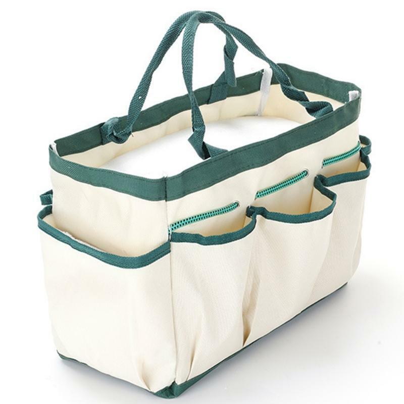 Gardening Tote Bag with Pockets for Handy Tools Spray Bottles Wear-Resistant