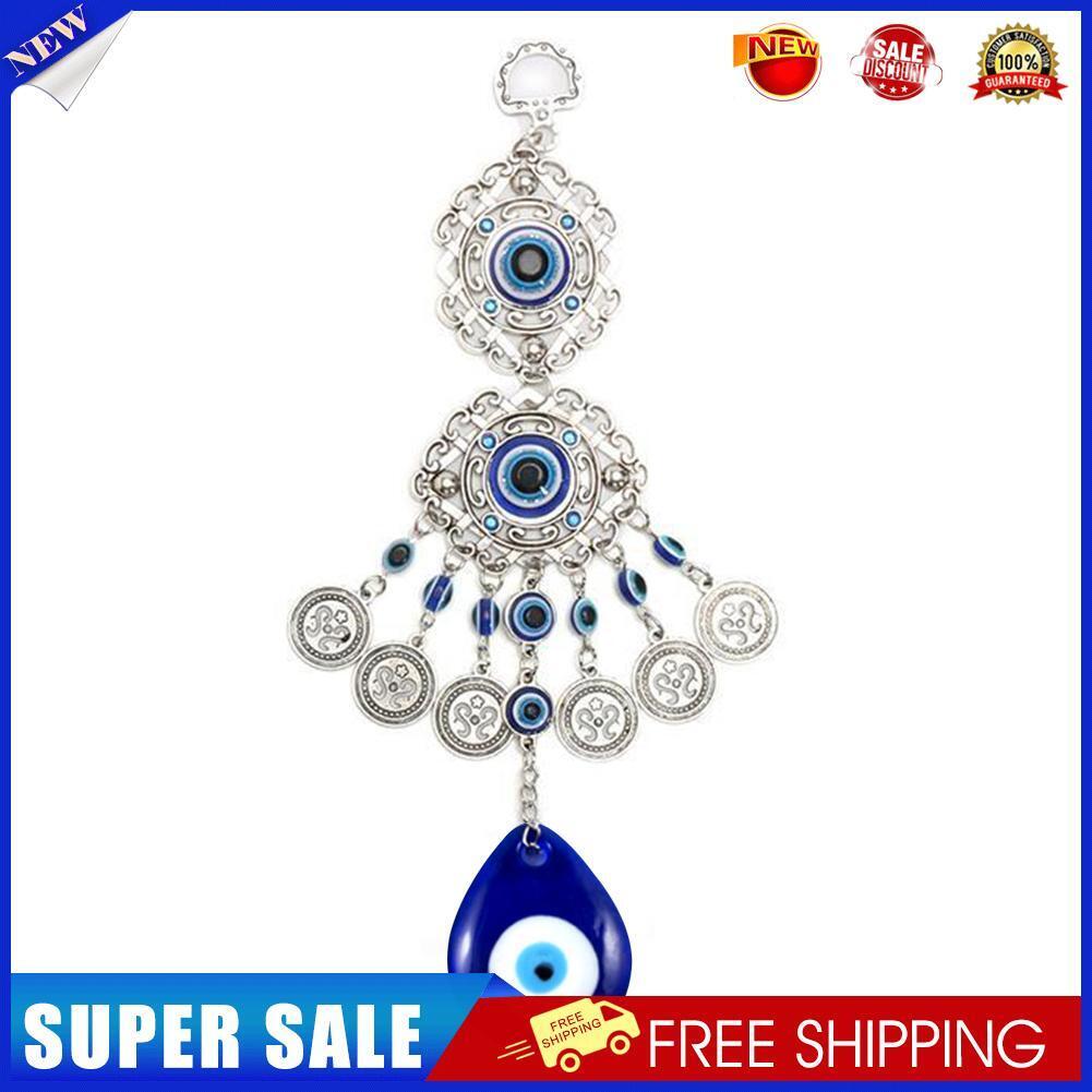 Turkish Blue Eyes Wind Chimes Wall Hanging Ornament Garden Home Decor (B)