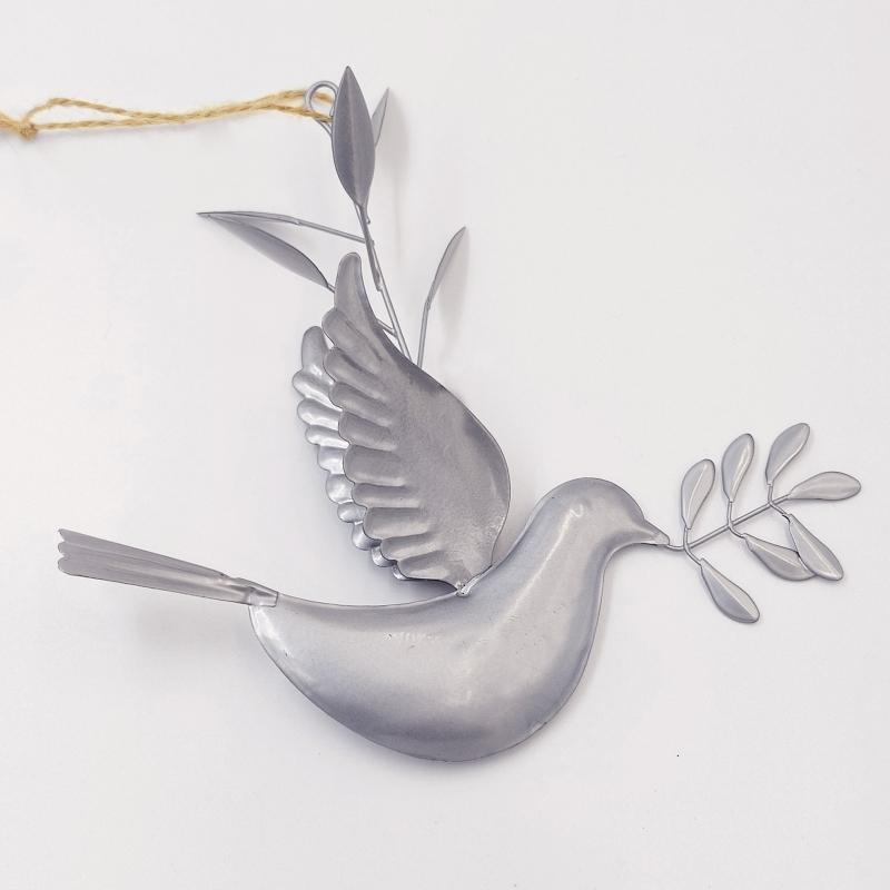 Metal Doves Wall Art Decor Holiday Gifts Outdoor Wall Sculpture Decoration