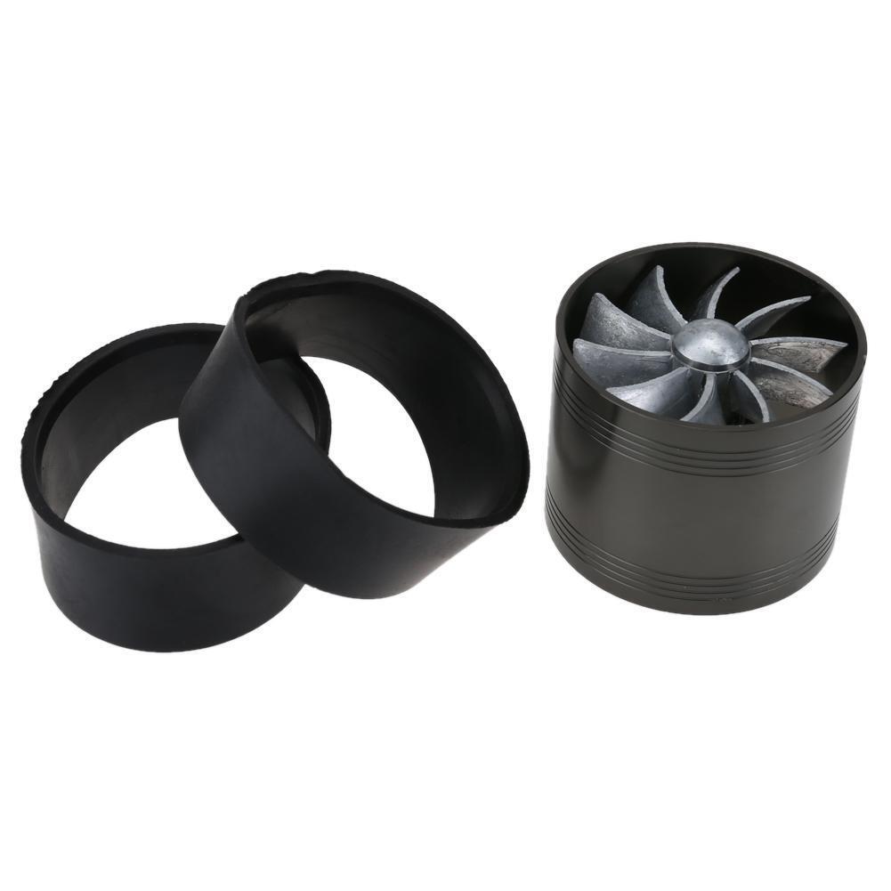 Car Turbo Charger Air Intake Gas Fuel Saver Car Refitting Fan Vent(Black)