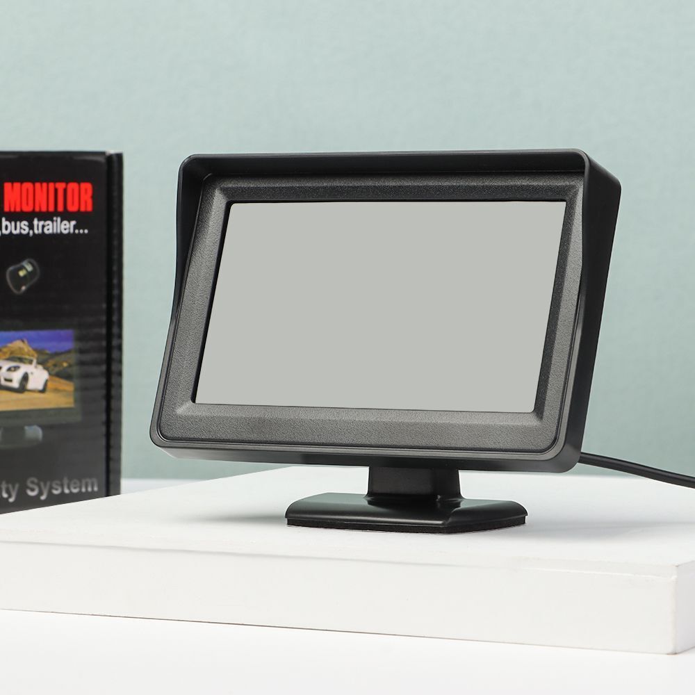 4.3" Car Monitor LCD Desktop High-definition Display Parking Backup Camera