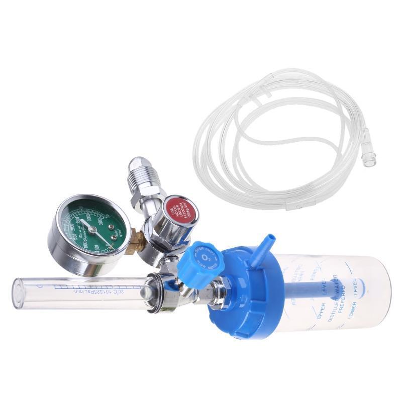 Oxygen Gauge Oxygen Pressure Gas Regulator G-5/8" Inhaler O2 Pressure Reducer