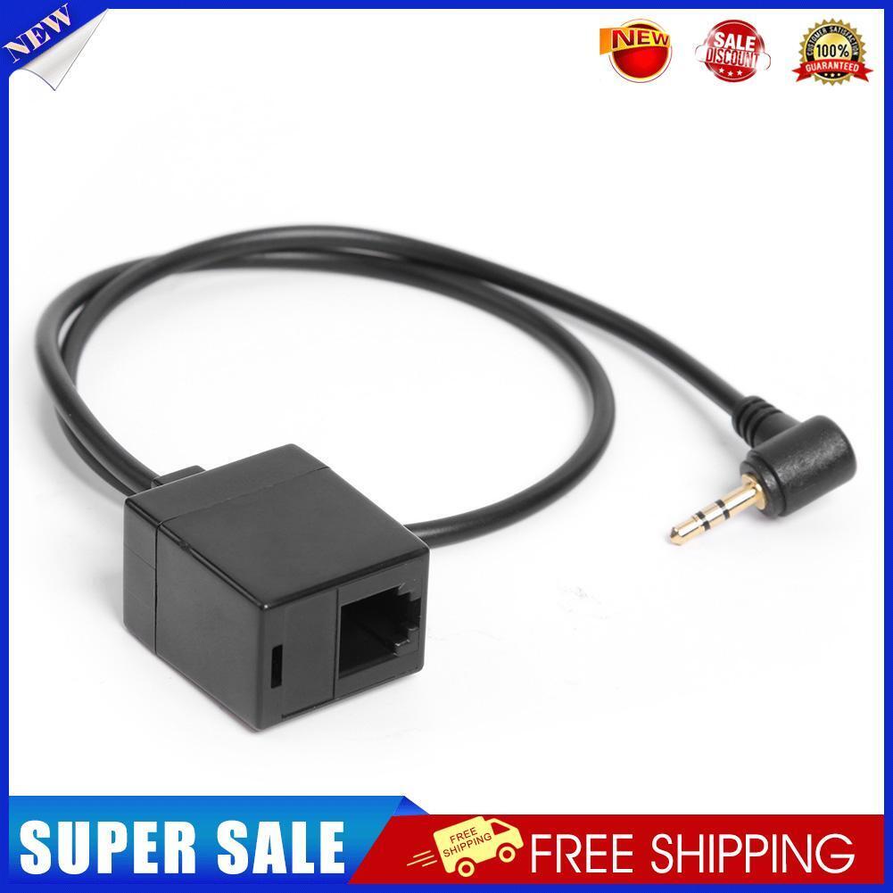 Headset Adapter 2.5mm TRS Stereo Plug Male to RJ9 6P4C Socket Female Cable