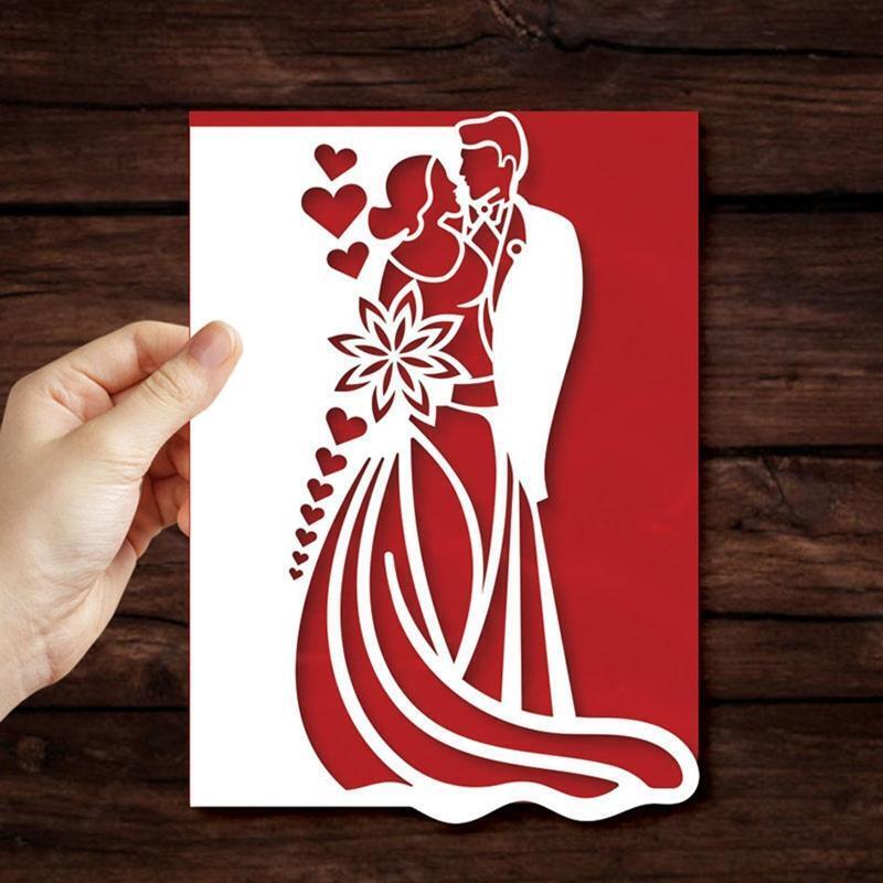 Valentine's Day Bride Groom Metal Cutting Dies Stencil DIY Scrapbook Album Card