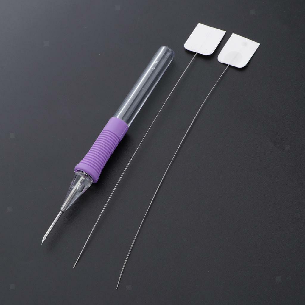 2pcs Punch Needle Embroidery Kit with Punch Embroidery Pen for