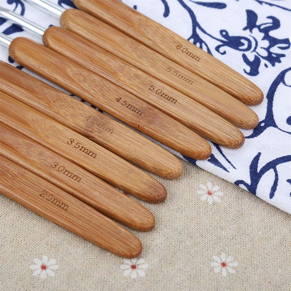 Metal Crochet Hooks Bag Sweater Decoration Knitting Needle Handmade Tools 8pcs
